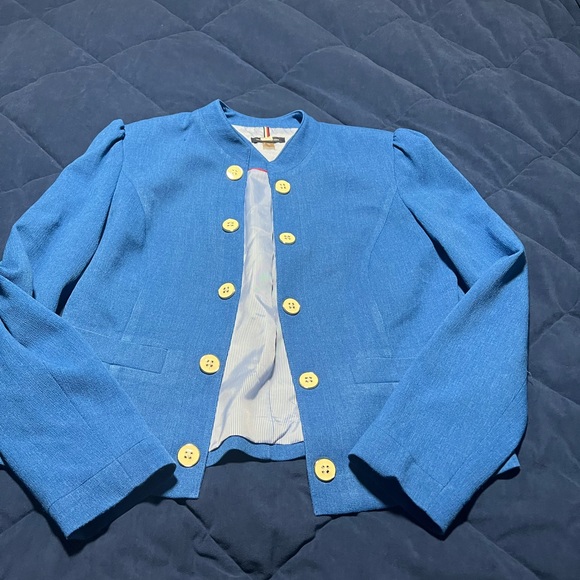 Tommy Hilfiger Women's Open Front Button Detail Blazer - Picture 10 of 10